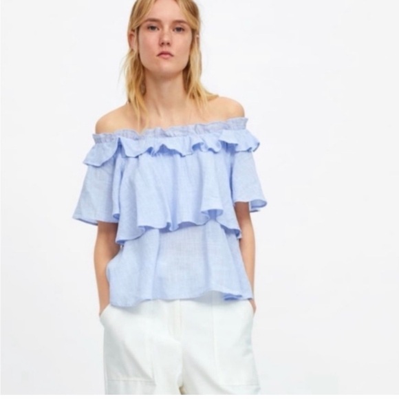 Zara Ruffled Top - Picture 2 of 6